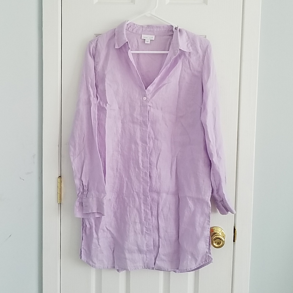 Linen Tunic Buttonup J. Jill S